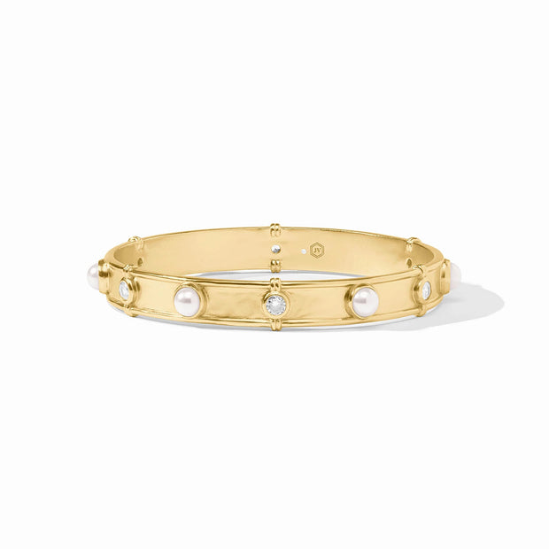 Julie Vos Tribeca gold and pearl BG332GPL M