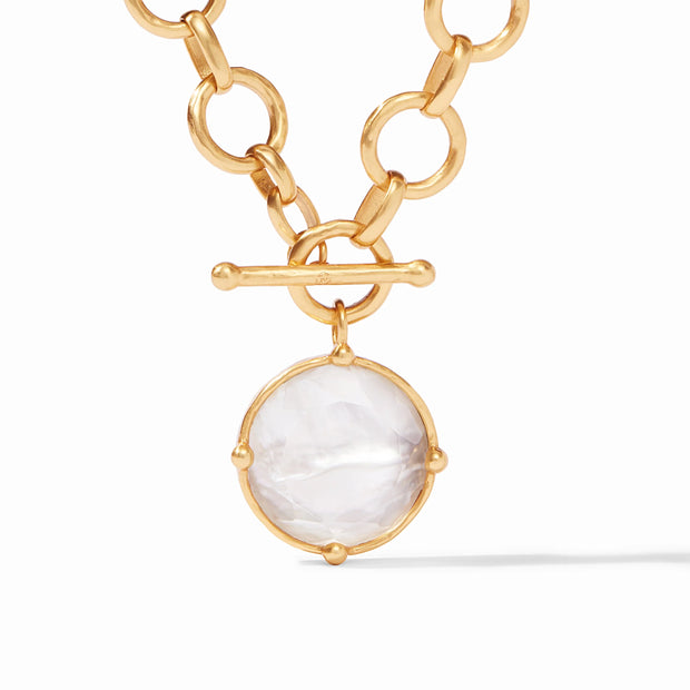 Julie Vos honeybee statement necklace iridescent N327GIRCOO