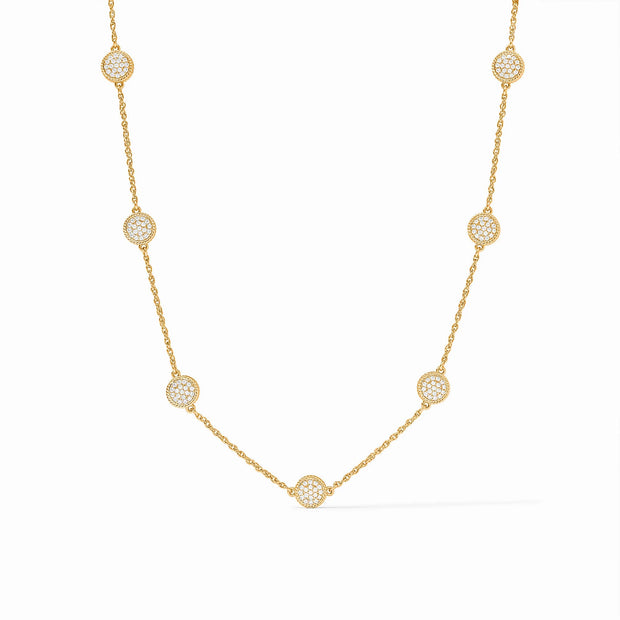 Julie Vos Windsor delicate station necklace N596GPCZOO