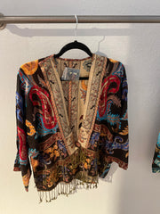 BOK 52-E Short Jacket Brown Embroidery SKU 19000052