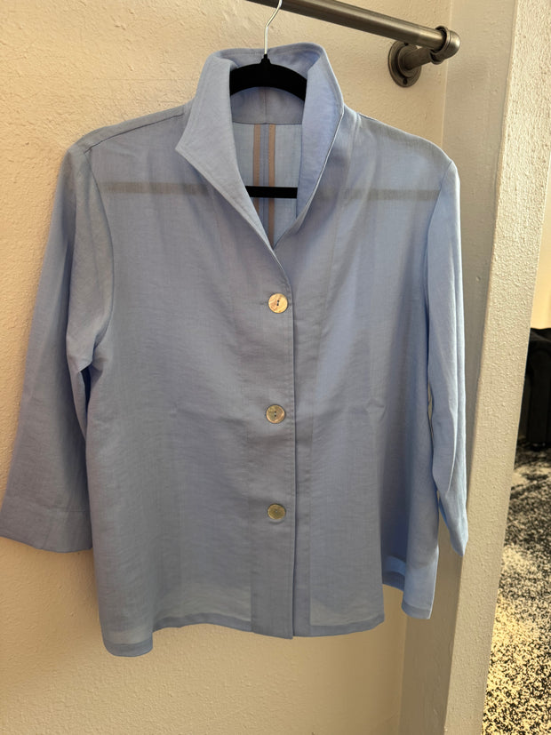 Fridaze Swing Hem Sailor Jacket-Chambray AA208-CL5067