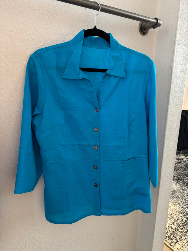 Fridaze Fiona Blouse Malibu blue AA324-CL1592