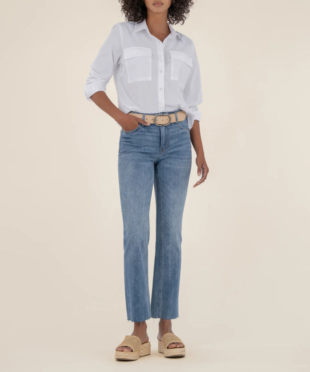 KUT Kelsey High Rise Ankle Flare SKU# KP1574MB1