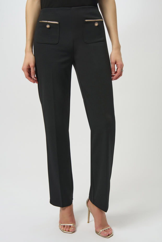 Joseph Ribkoff Scuba Crepe Straight Pull-On Pants SKU# 254043
