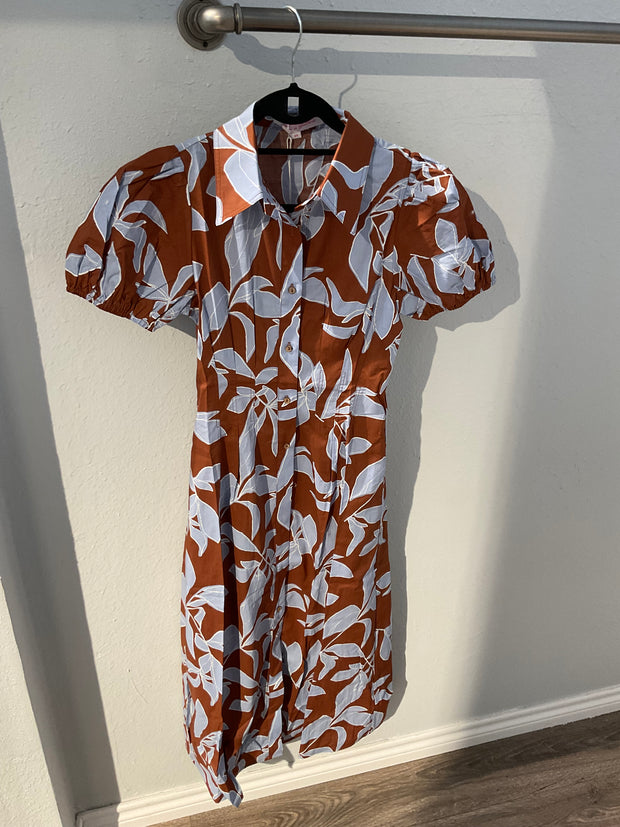 Meet Me In Santorini Rosey Haze Shirt Dress SKU# MS1623D-RHA