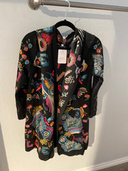 Adore Apparel Embroidered Love Hooded Duster SKU# AD2609