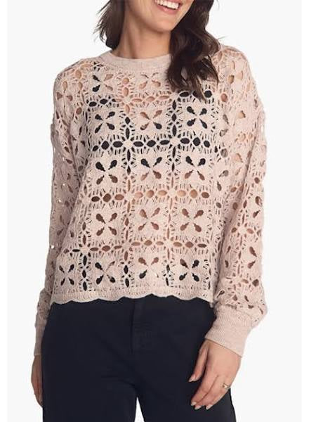 Bella Dahl Crochet Sweater SKU# B2186-J50-304
