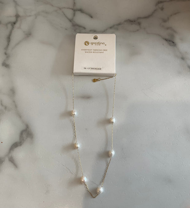 SP Buckingham Necklace 16” Pearl SKU# JN100007-252