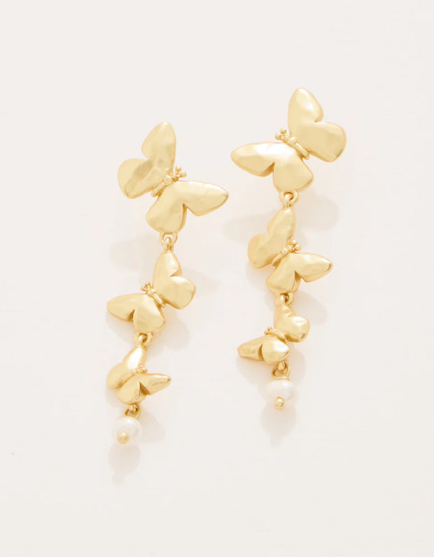Spartina 449 Butterfly Dangle Earrings Gold SKU # JE100030-250