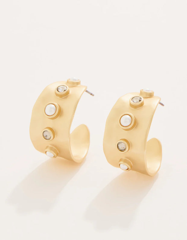Spartina 449 Estate Hoop Earrings Black SKU # JE100061-346