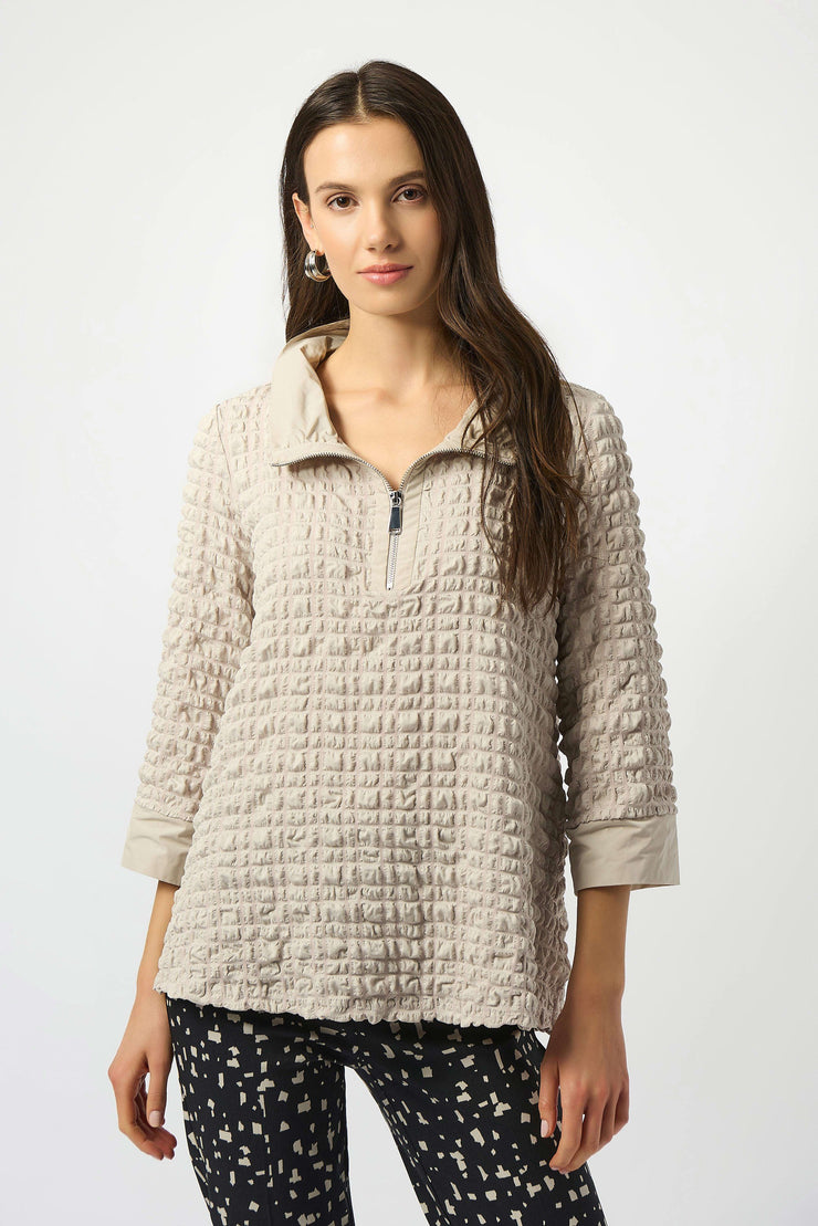 Joseph Ribkoff Bubble Jacquard A-Line Top 253070