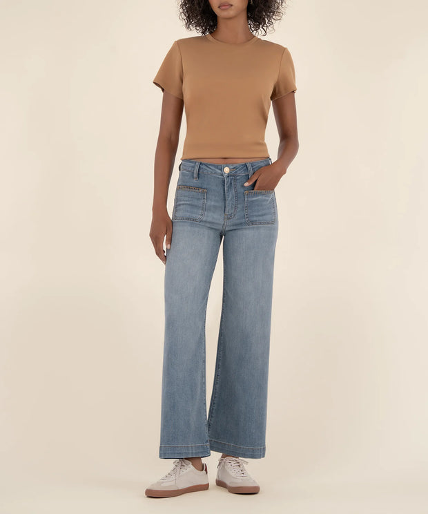 KUT Invaluable Meg High Rise Wide Leg SKU#