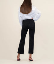 KUT Black Kelsey Mid Rise Ankle Flare SKU# KP1742MA1