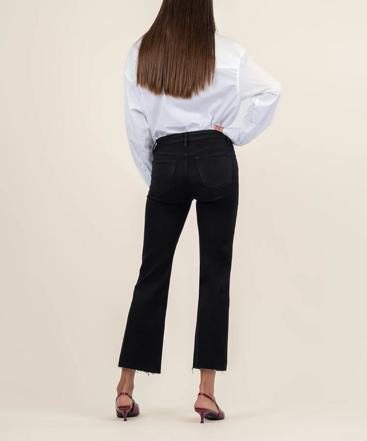 KUT Black Kelsey Mid Rise Ankle Flare SKU# KP1742MA1