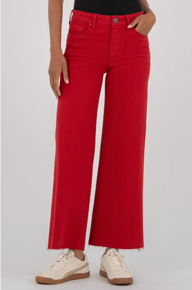 KUT Ruby Red Meg High Rise Fab Ab