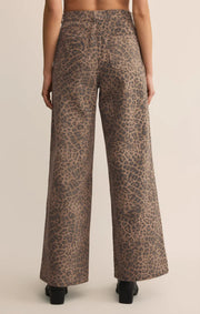 Z Supply MARLI DENIM LEOPARD PANT SKU ZP253255S