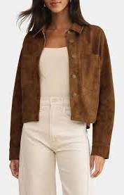 Z Supply All Day Cropped Suede Jacket SKU ZJ253339