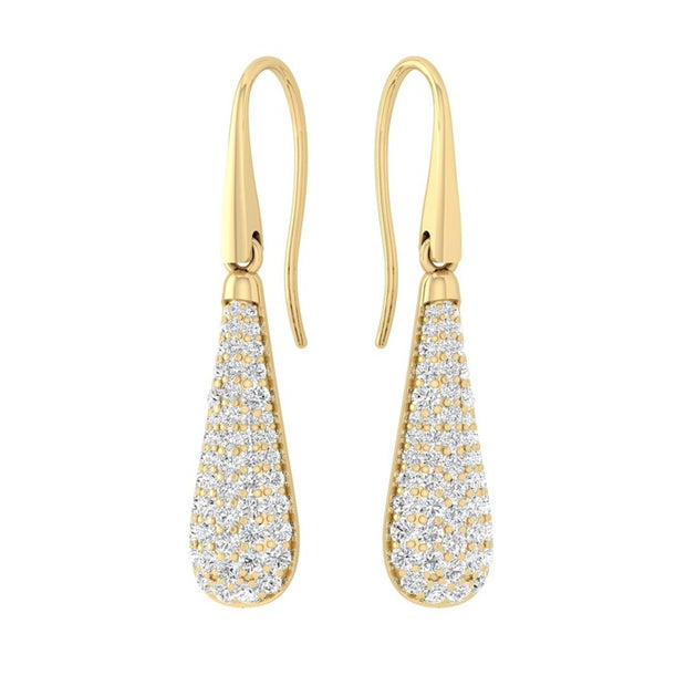 DEAN DAVIDSON Margaux Pavé Drop Earrings - Gold - White Topaz SKU E1151-G-WTP