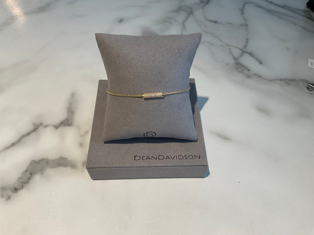 DEAN DAVIDSON Juliette Pavé Chain Bracelet - Gold - White Topaz SKU B735-G-WTP