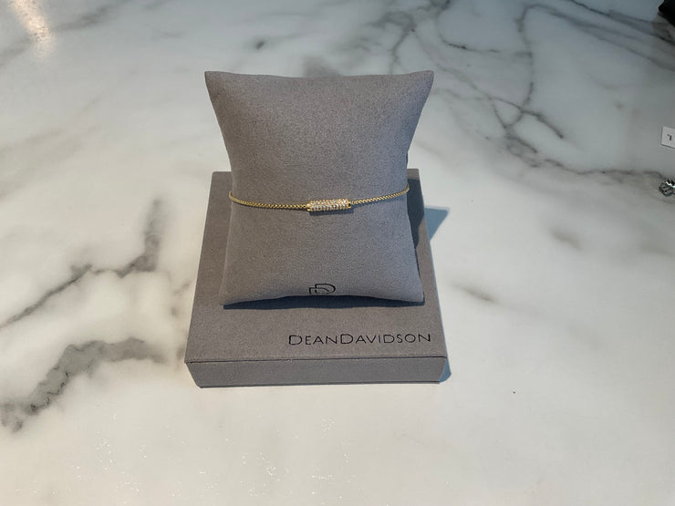 DEAN DAVIDSON Juliette Pavé Chain Bracelet - Gold - White Topaz SKU B735-G-WTP