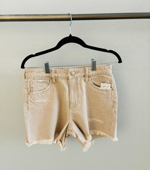 KUT Jane Denim Short Tan