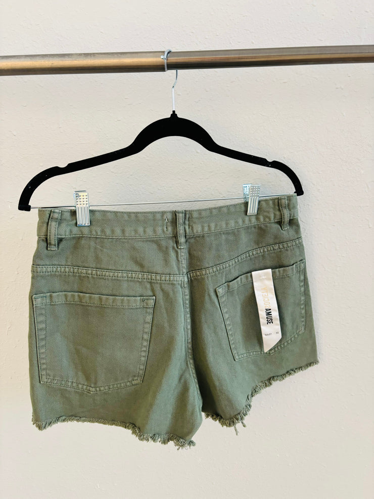 Amuse Society Waterline Denim Short Sage