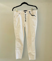 KUT Connie High Rise Optic White Ankle Skinny