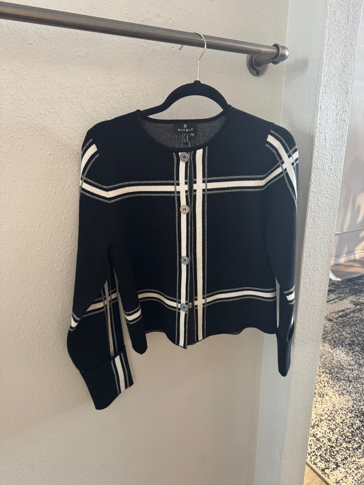 Marble Black/white Jacket 8111