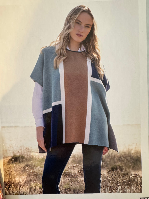 Marble Oversized Sleeveless Sweater 8112