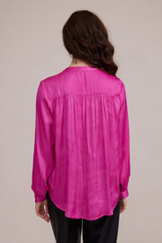 Lucy Paris Tarra Flowy Blouse Magenta