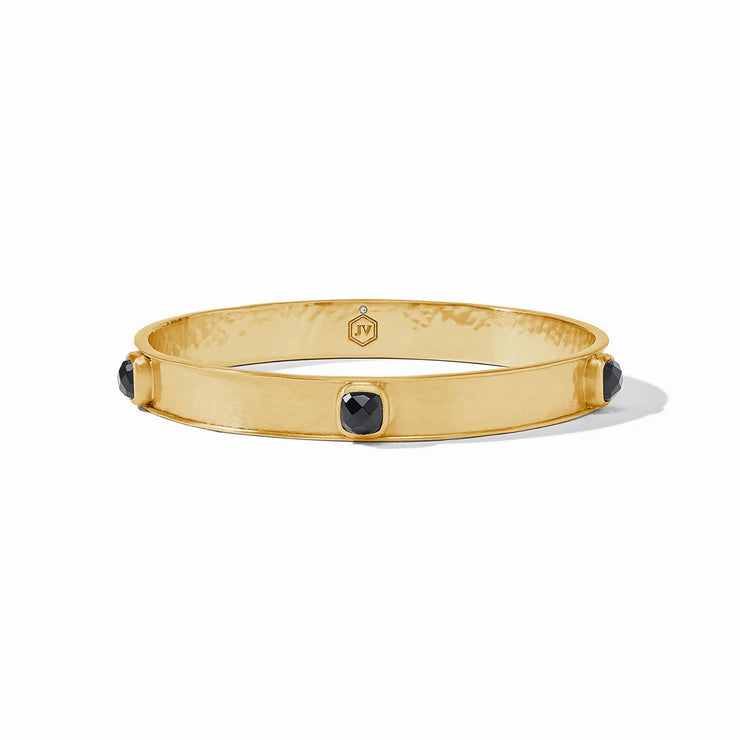 JULIE VOS CATALINA STONE BANGLE BLACK