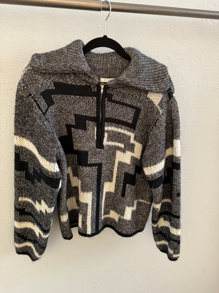 Z Supply ZW233886 Phoenix Zip Up Sweater