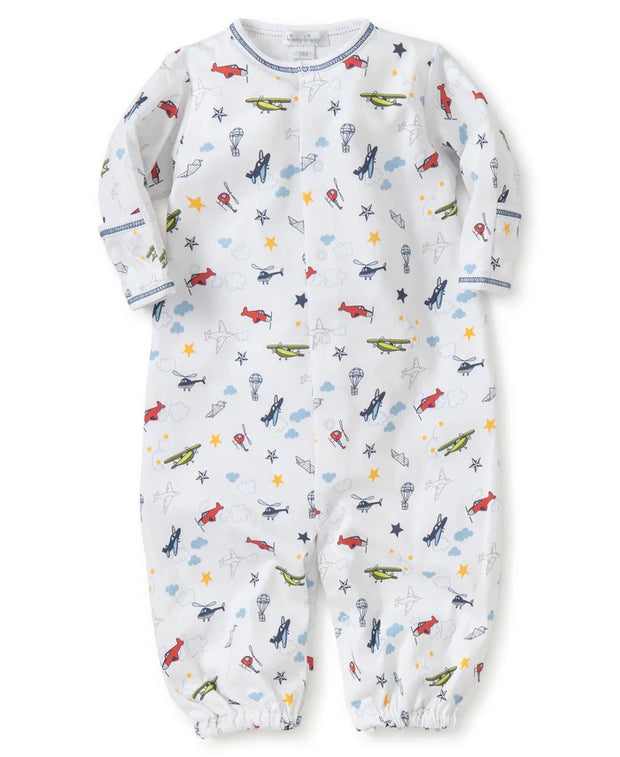 Kissy Kissy Aviators Print Conversion Gown (small)