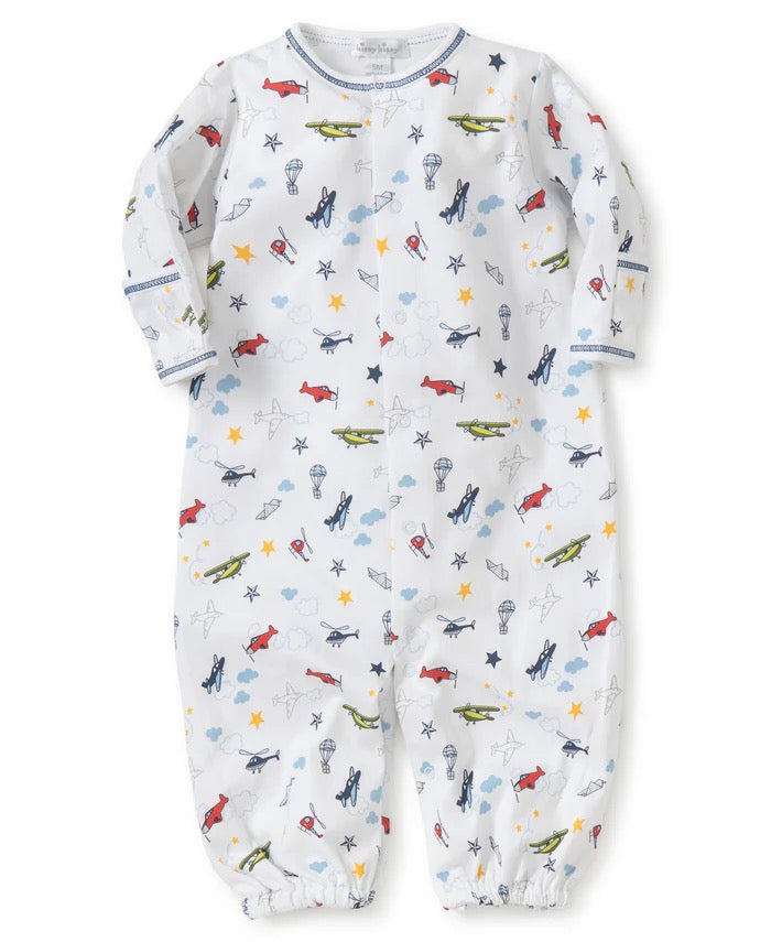 Kissy Kissy Aviators Print Conversion Gown (small)