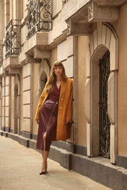 JR Leatherette Long Pencil Skirt 253991 _