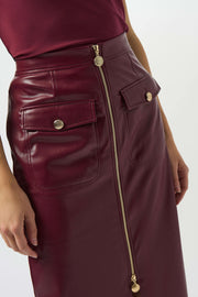 JR Leatherette Long Pencil Skirt 253991 _
