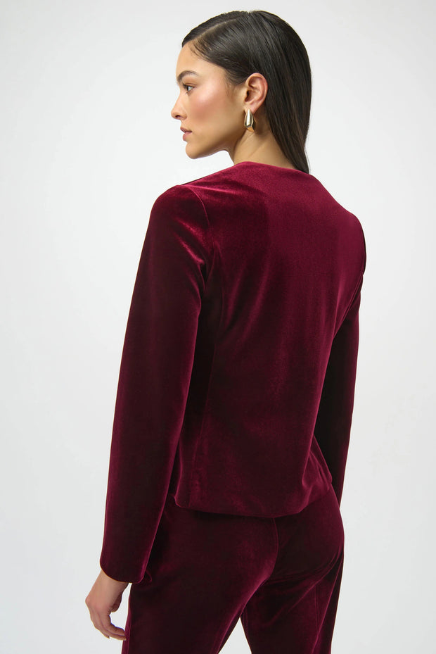 JR Velvet Square Neck Fitted Blazer 254197