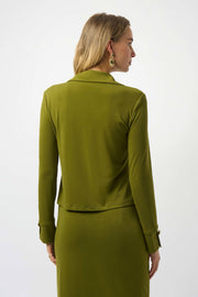Joseph Ribkoff Moss Crepe Fitted Top 253258