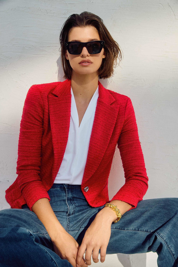 Joseph Ribkoff Bouclé Fitted Blazer 251239
