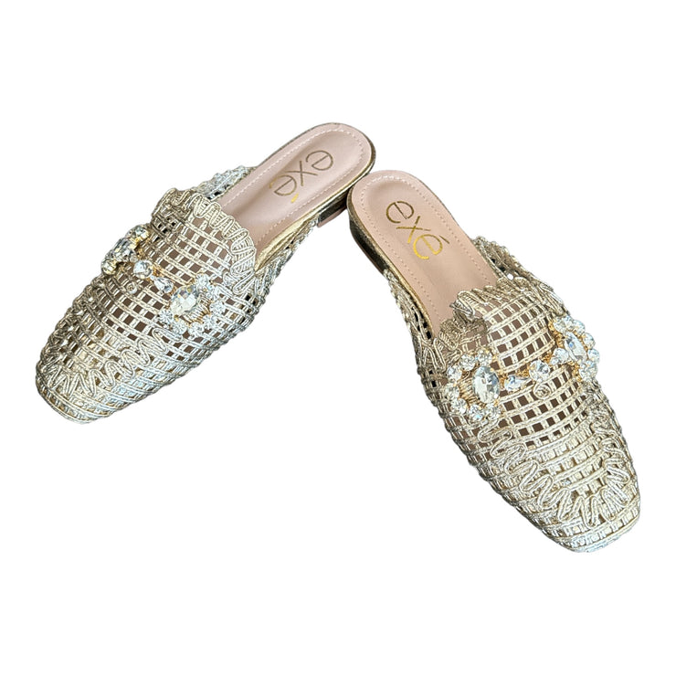 EXE Shoes Gold Bling Slide