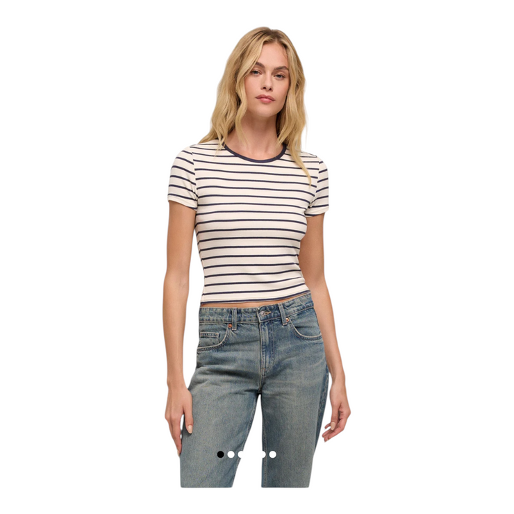 Z Supply Saxton Striped tee—Stripe Navy ZT251263